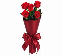 Букет 5 Красных роз Эдлесс Лав в Николаевке Воронежской области