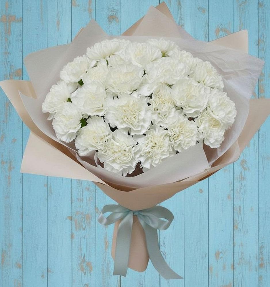 Букет цветов из: Гвоздики в Николаевке Воронежской области