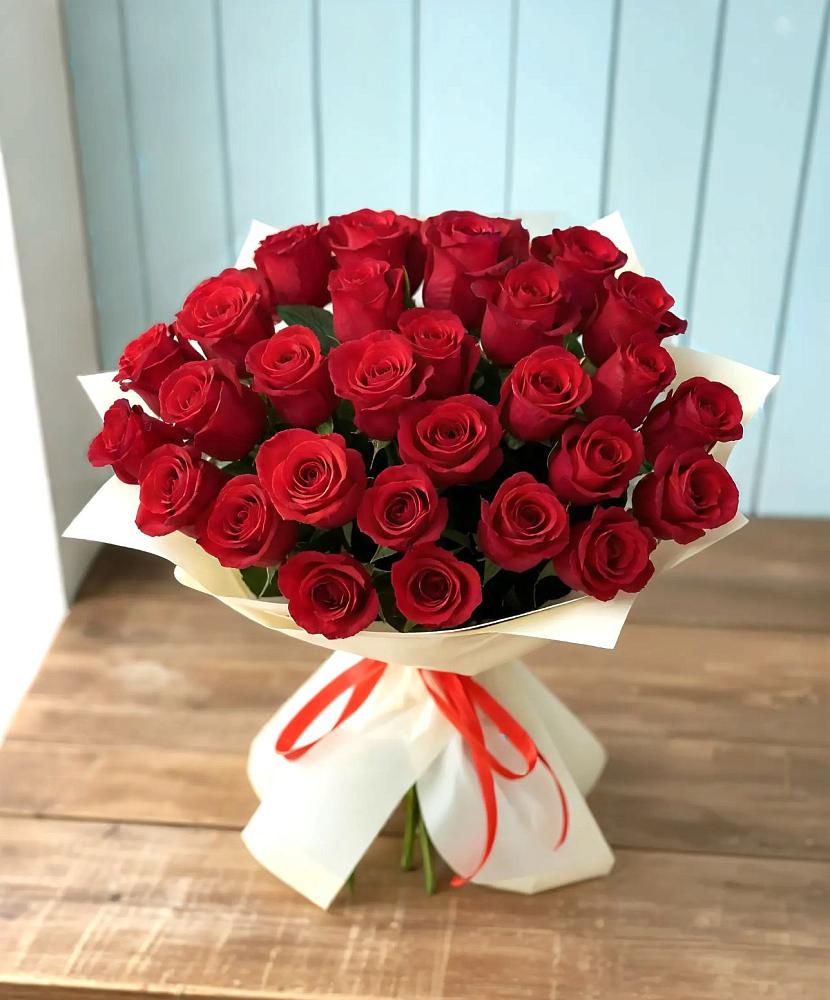 Букет 29 Красных роз в Николаевке Воронежской области