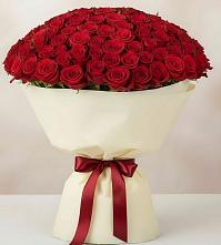 Букет 101 Красная роза Милано в Николаевке Воронежской области