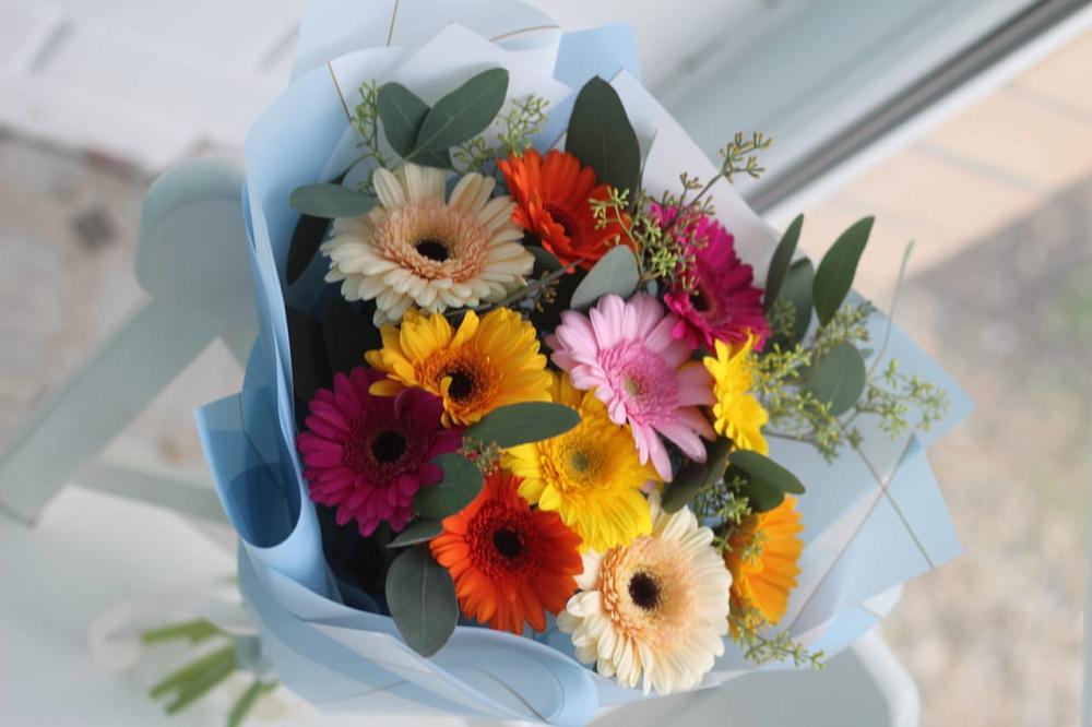 Букет цветов из: Герберы в Николаевке Воронежской области