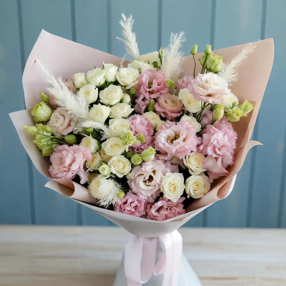 Букет цветов из: Альстромерии и Розы в Николаевке Воронежской области