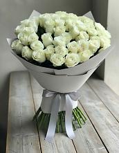Букет 35 Белых роз в Николаевке Воронежской области