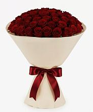 Букет 101 Бордовая роза Блэк Бакарра в Николаевке Воронежской области