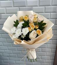 Букет цветов из:  Розы и Хризантемы в Николаевке Воронежской области