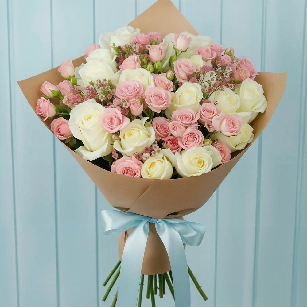 Букет цветов из: Розы в Николаевке Воронежской области