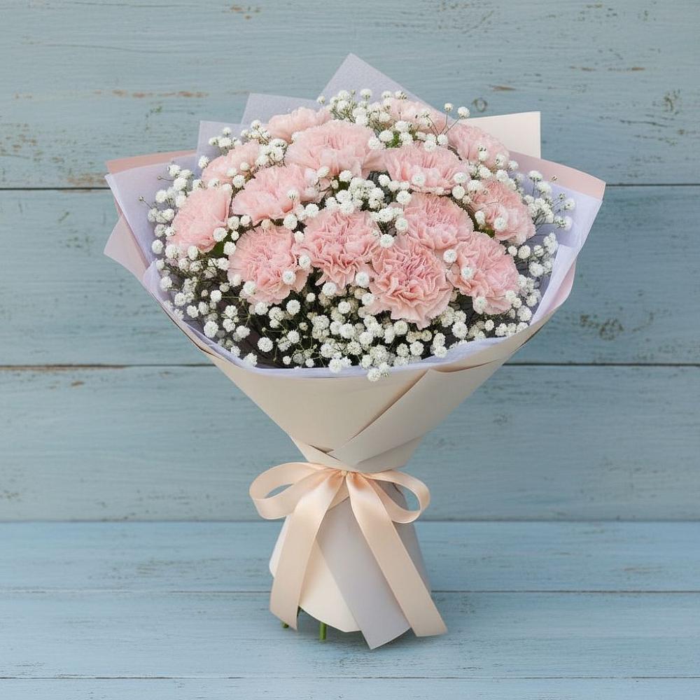 Букет цветов из: Гвоздики в Николаевке Воронежской области