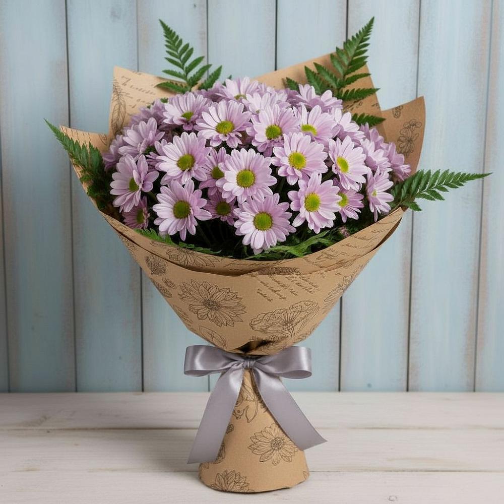 Букет цветов из: Хризантемы в Николаевке Воронежской области