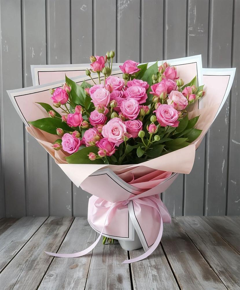 Букет Розовый кустик в Николаевке Воронежской области