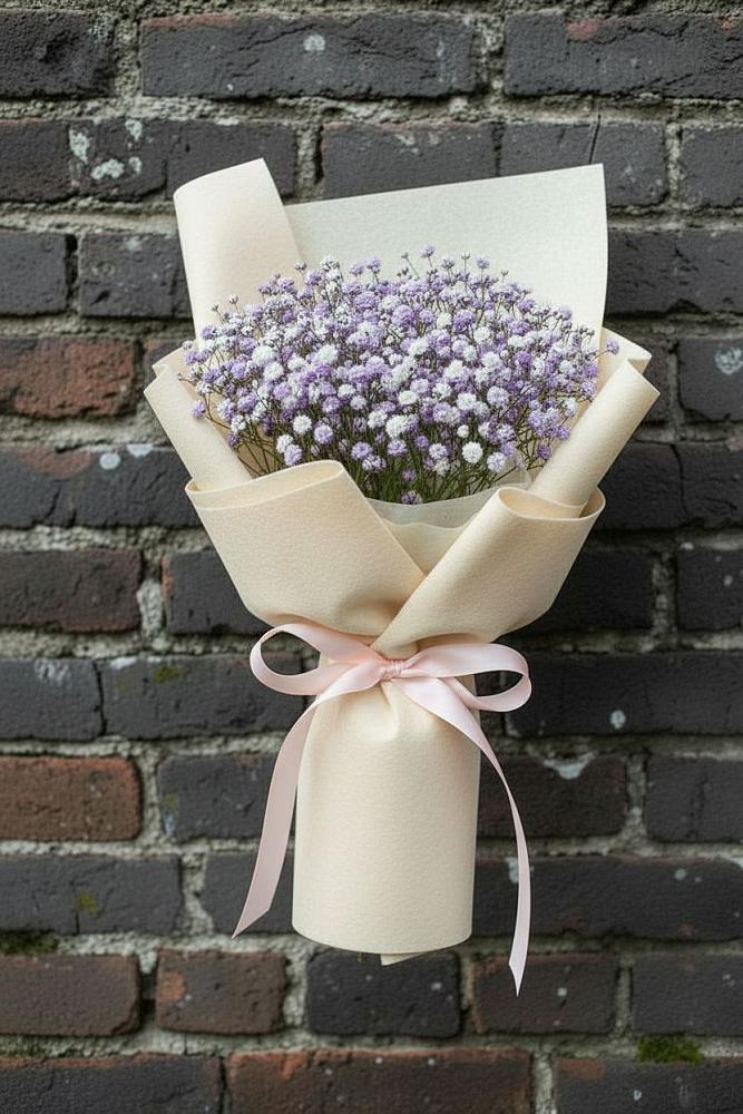 Букет цветов из: Гипсофила в Николаевке Воронежской области