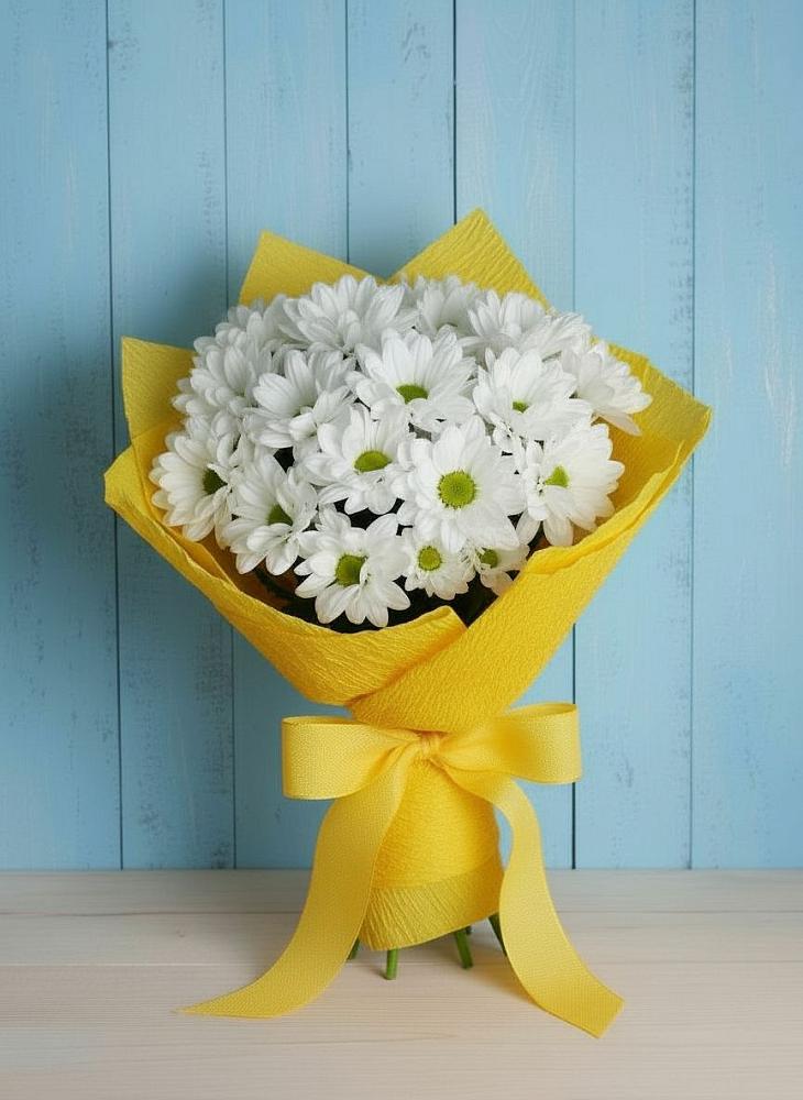 Букет цветов из: Хризантемы в Николаевке Воронежской области