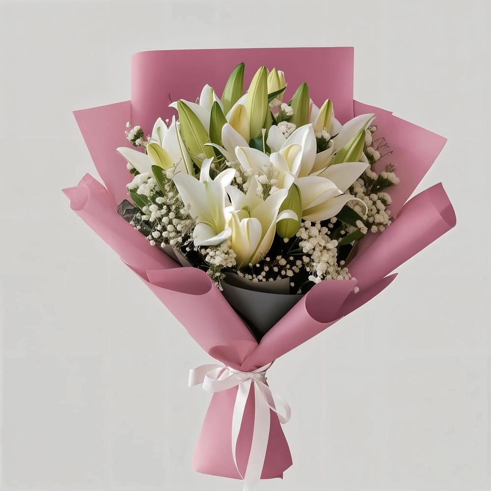 Букет цветов из: Лилии в Николаевке Воронежской области