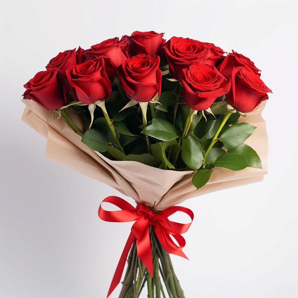 Букет 11 Красных роз Эдлесс Лав в Николаевке Воронежской области